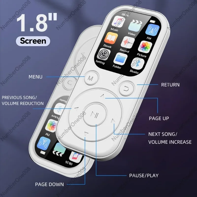 Mp3/mp4 Music Player Bluetooth Walkman Ips High-definition Large Screen Recording