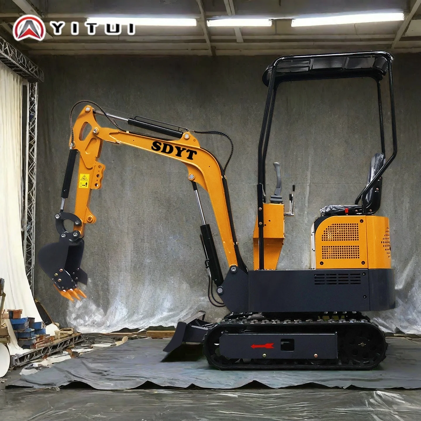 Miniexcavadora compacta para uso doméstico, motor fuerte personalizado, herramientas agrícolas, motor CE Epa Euro 5 KUBOTA, precio barato, entrega rápida