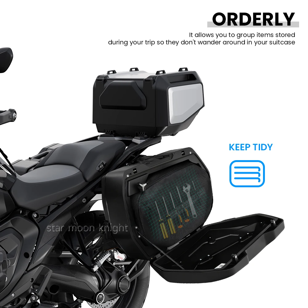 For BMW GS1300 R 1300 GS R1300GS Trophy 2023- Hard Saddlebags Inner Bag Luggage Rack Side bags Travel Storage Pack Accessories