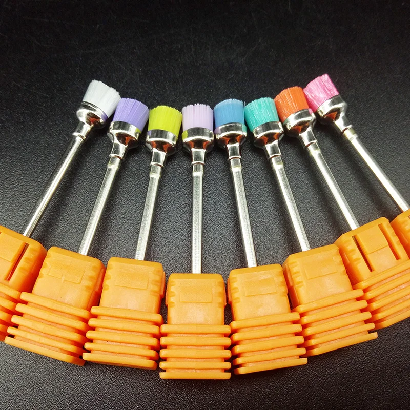 

1 шт., разные цвета, щетка для дрели для ногтей, электрическая 2,35 мм, профессиональная машина для дизайна ногтей, сверла для чистки маникюра, аксессуары