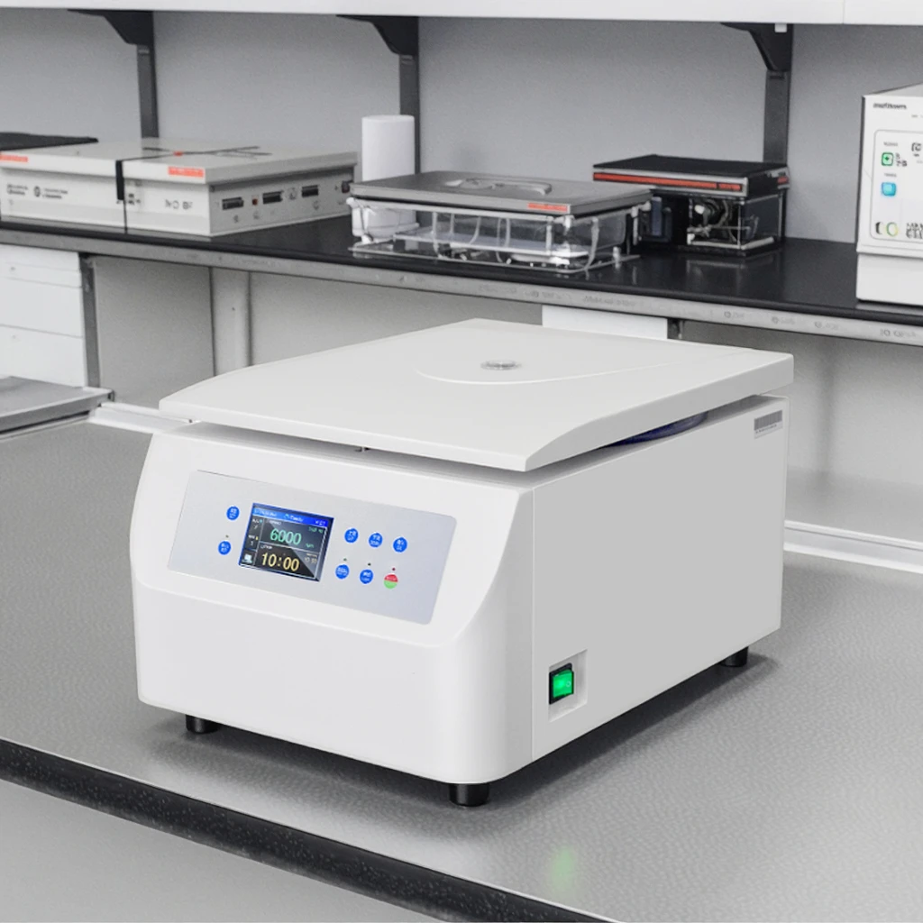 Efficient 6000rpm 5120xg Force Benchtop Laboratory Centrifuge 12x10/15ml 6x50ml Tubes Separator for Serum Biological Samples