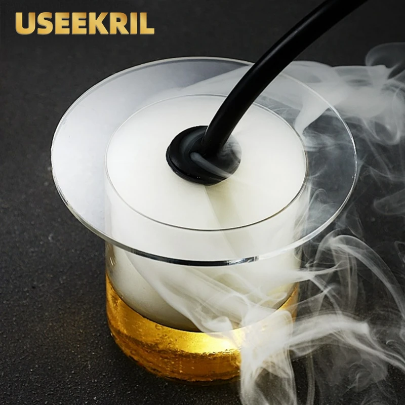 Molecular Cuisine Smoke Hood Smoker Gun Accessory Smoke Infuser Molecule Smoked Lid Bar Whiskey Accessories For Bartender