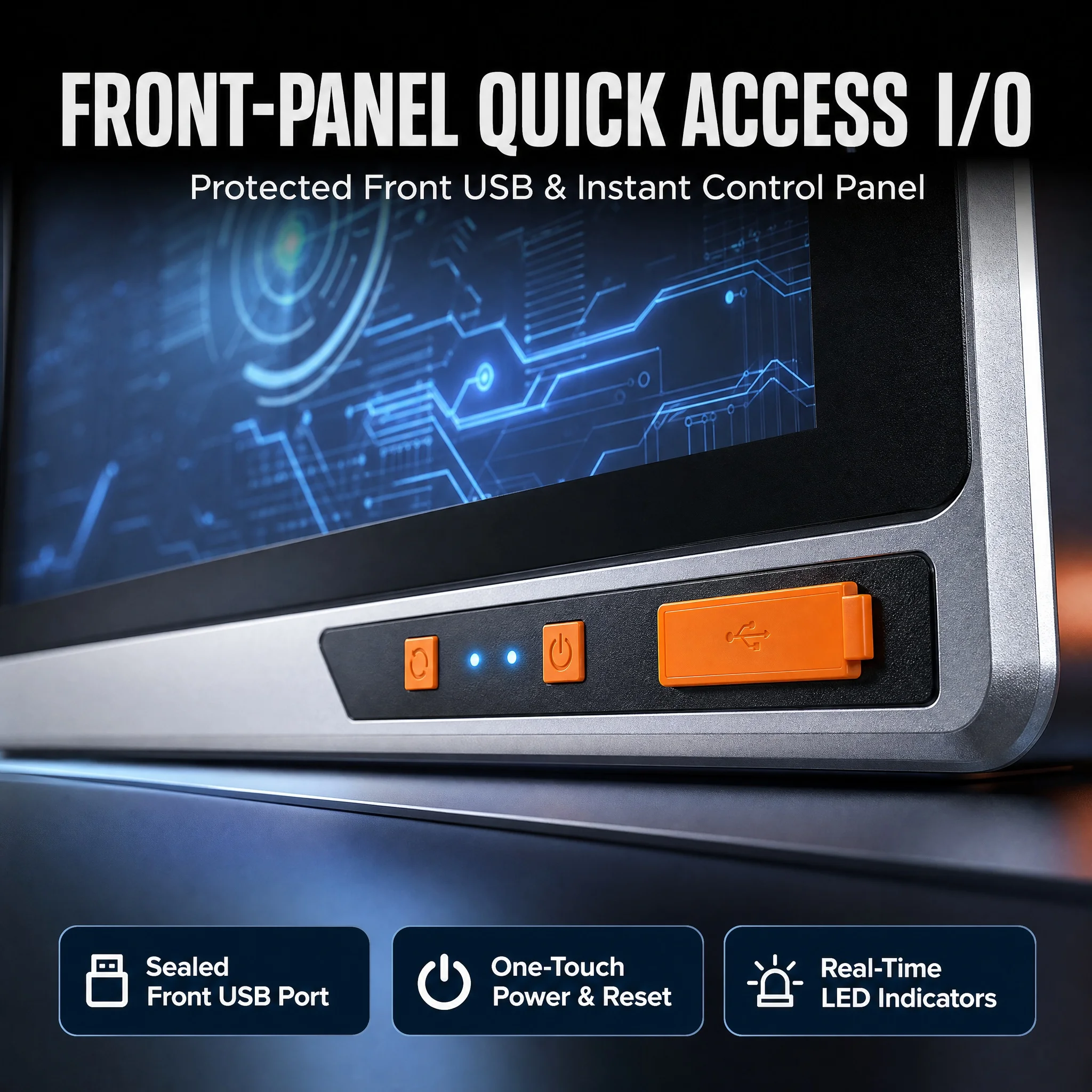 Wide Temperature -10 to 60C Industrial Panel PC Capacitive Touch Screen Computer Intel Core i5 8G 128G Windows Linux