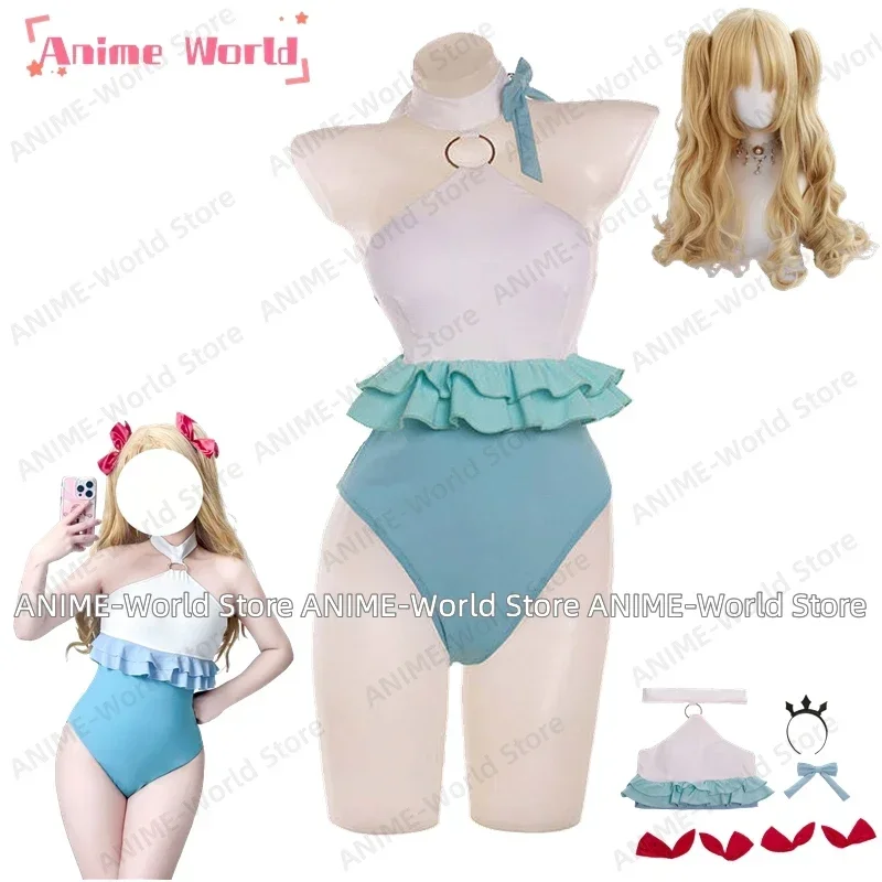 

《Custom Size》Anime Fate Grand Order Space Ereshkigal Swimsuit Cosplay Costume Wig Halloween Costume