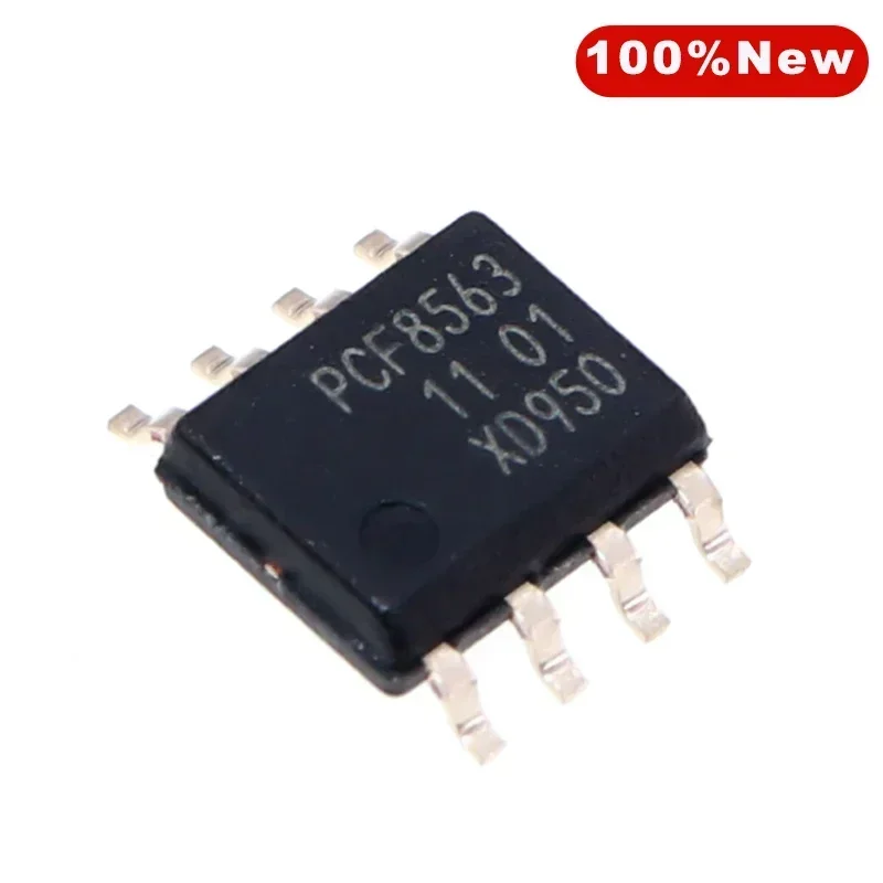 5PCS  PCF8563 PCF8563T/5 PCF8563T/5,518 SOIC-8 12C Real-time Clock RTC