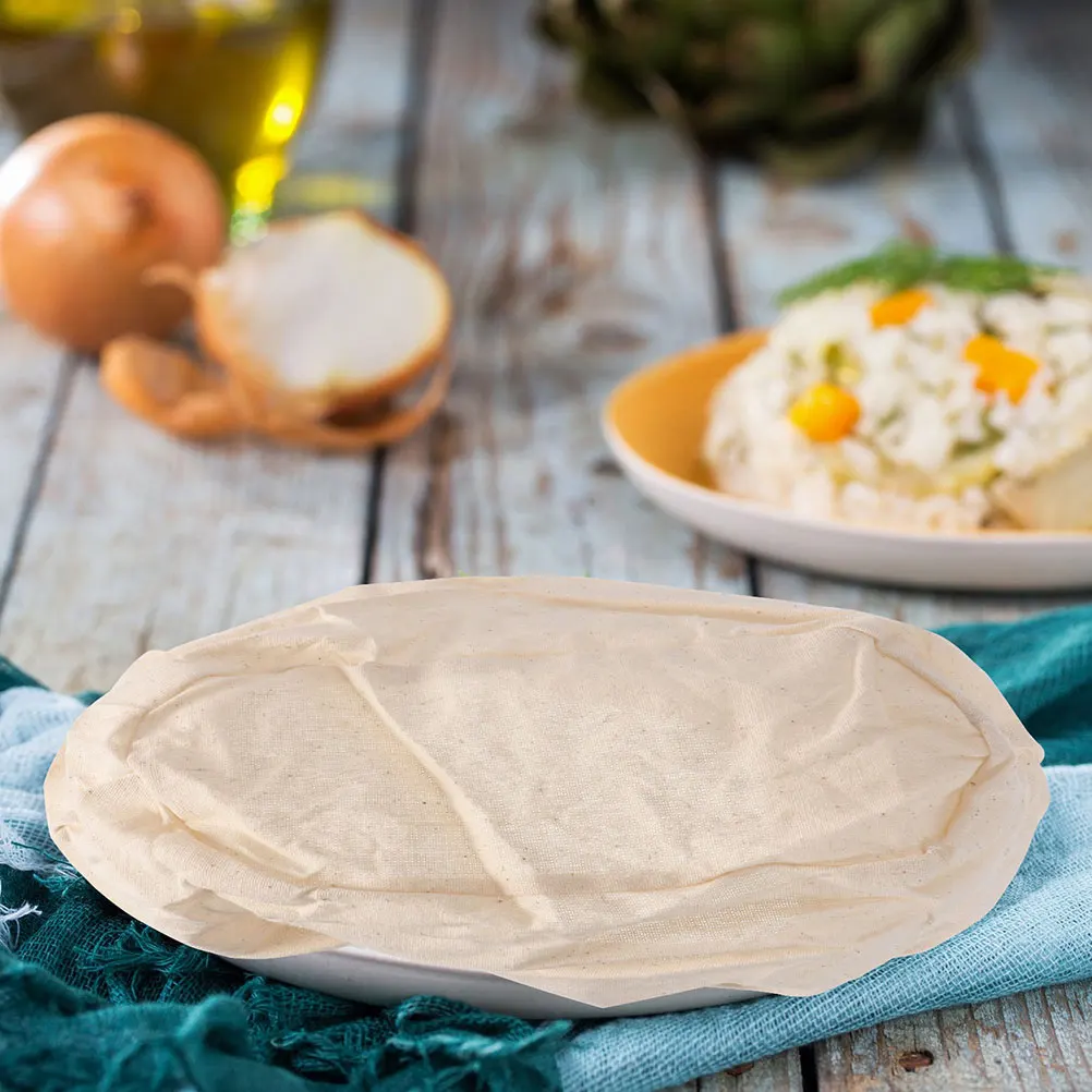 

5 Pcs Fermentation Basket Cloth Cover Round Bread Proofing Liner Baking Basket Tool Kitchen Utensil Dough Pastry Liners Food
