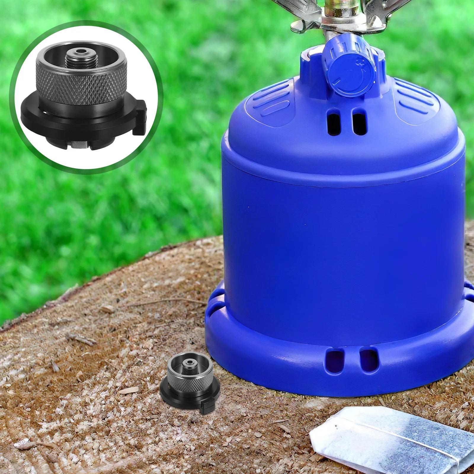 

Gas Tank Conversion Joint Camping Stove Canister Convertor Head for Connector Adapter Converter Zinc Alloy Office