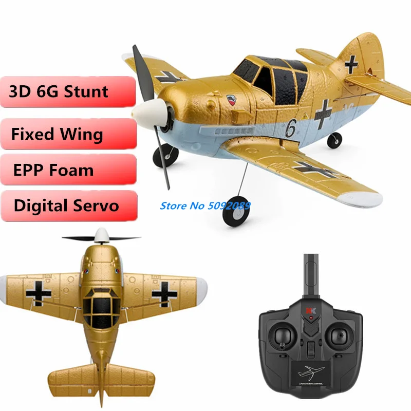 6G/3D Mode 2.4G 6-axis Gyroscope Remote Cotrol Airplane EPP Foam Stunt Rolling Digital Servo 1020 Motor Fixed Wing Plane RC Toys