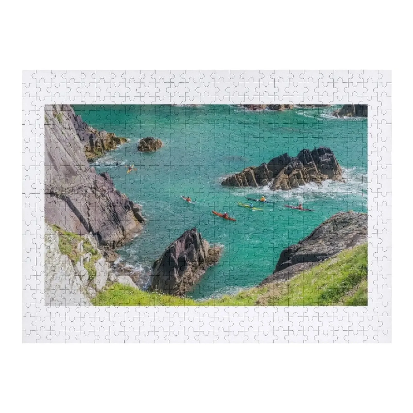 

Пазл Pembrokeshire Coast Kayaking, индивидуальный детский подарок, индивидуальный подарок для фото, индивидуальный подарок для свадьбы, на заказ с фотопазлом