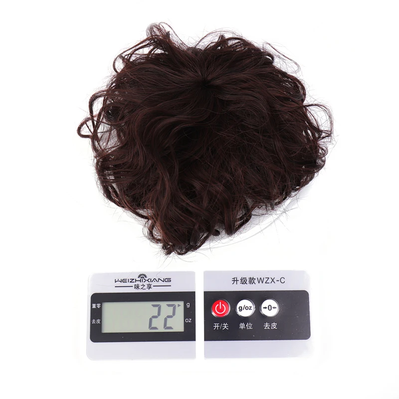 TALANG Synthetic Short Curly Wig Reissue Block Hairpiece Replacement Piece Hair Covering Natural Invisible Seamless Clip In Hair