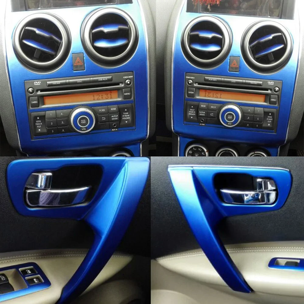 

Car-Styling 3D/5D Carbon Fiber Car Interior Center Console Color Change Molding Sticker Decals For Nissan Qashqai j10 2006-2015