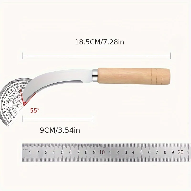 Small Scimitar Fruit Knife Special Knife for Starch Sausage Sharp Stainless Steel Peeler Sugarcane Knife