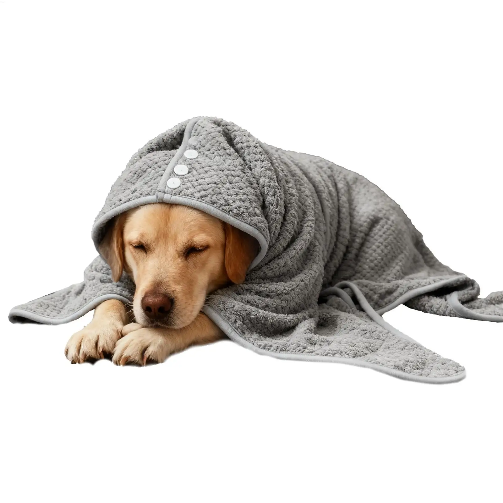 Dog Towel Robe Absorbent Quick Drying Pet Coat Dog Robes for After Bath for Puppy Kitten Cat Beach Pool Home Travel Bathing