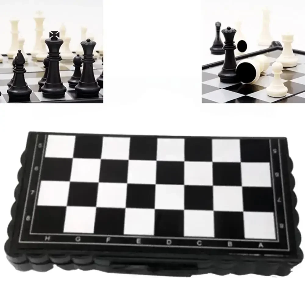 New Portable Magnetic Chess Chesses Set Magnetic Travel Folding Chess Board Parent Child Educational Toy Family Chess Game