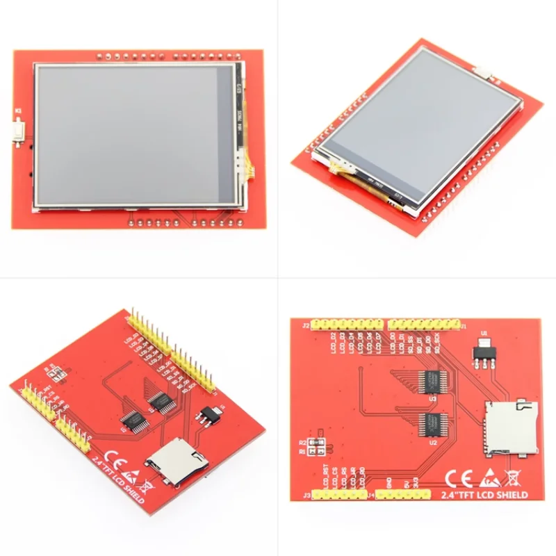 โมดูลแสดงผลหน้าจอสัมผัส lcd tft 2.4นิ้วสามารถเสียบปลั๊กและเข้ากันได้กับ Mega2560 uno