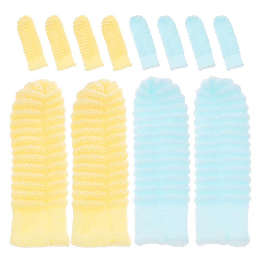 

12pcs Finger Toothbrush for Dogs Teeth Cleaning Durable Reusable Pet Cat Puppy Small Dog Flexible Design Large dog finger cat