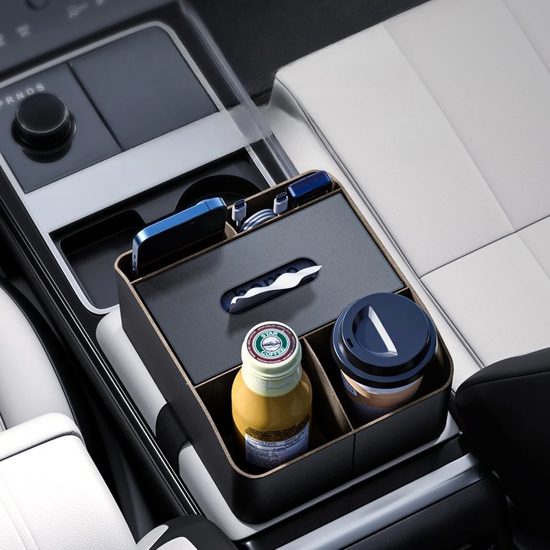 

Car Accessories Armrest Box Storage Multi-function Tissue Box Central Control High-end Storage Box Rack Car Water Cup Holder