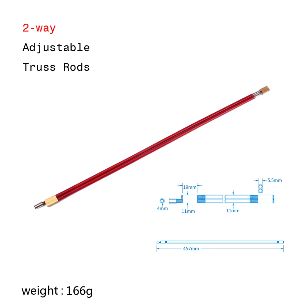 

457mm Guitar Truss Rod Adjustable Pearlescent Smooth Neck Adjustment for Bass Replacement Durable Easy