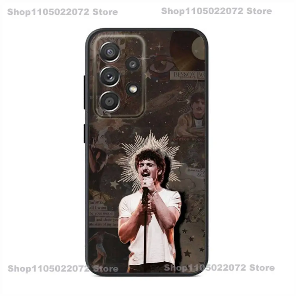 حافظة هاتف Benson Boone Singer لهاتف سامسونج S25,24,23,22,21,20,Ultra,10,10E,Plus Note20 حافظة سوداء #3