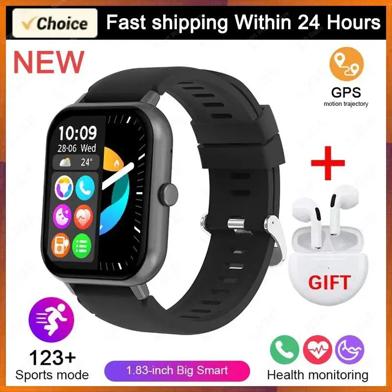 

Bluetooth Headset Smartwatch For Android IOS Bracelet Bluetooth Call 100+ Sport Models Waterproof Smart Watch Men Women + Gift