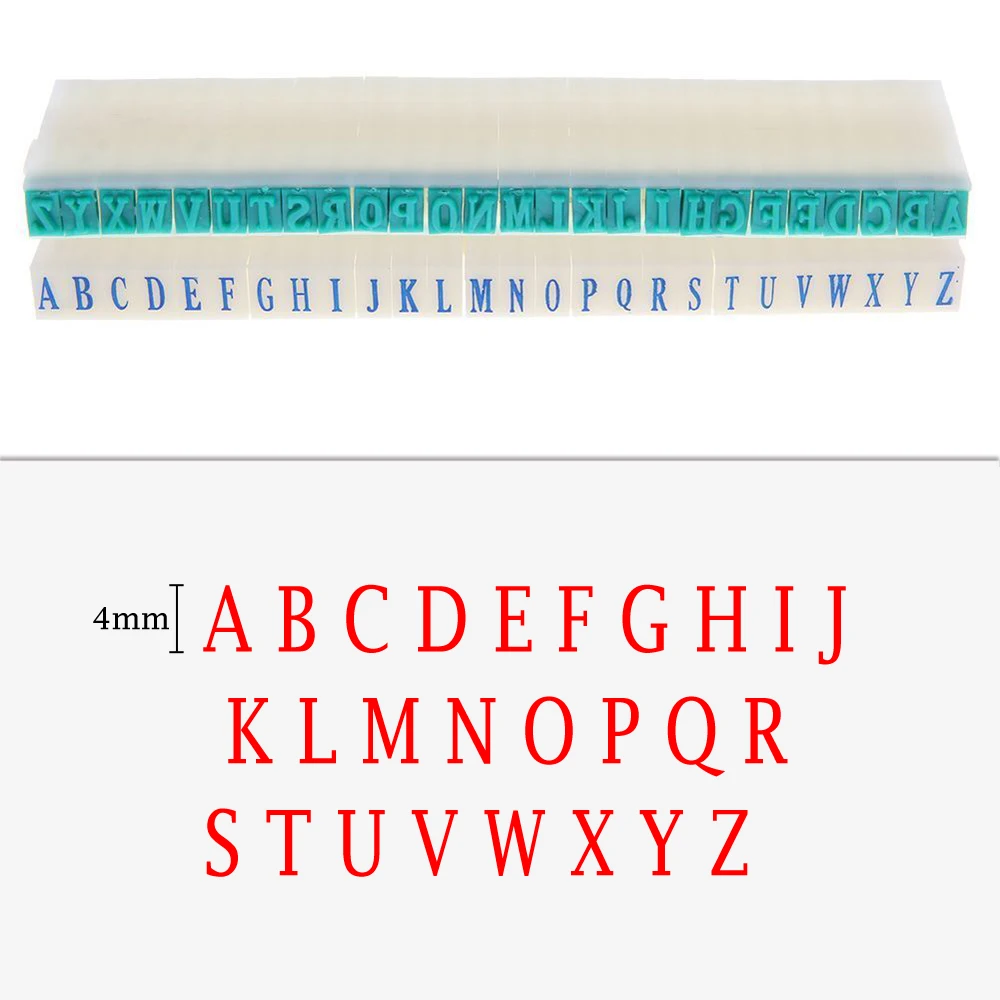 1 Set DIY English Alphabet Letters Numbers Rubber Stamps Symbol Seal Chapter Combination Clear Stamps And Dies Craft Supplies