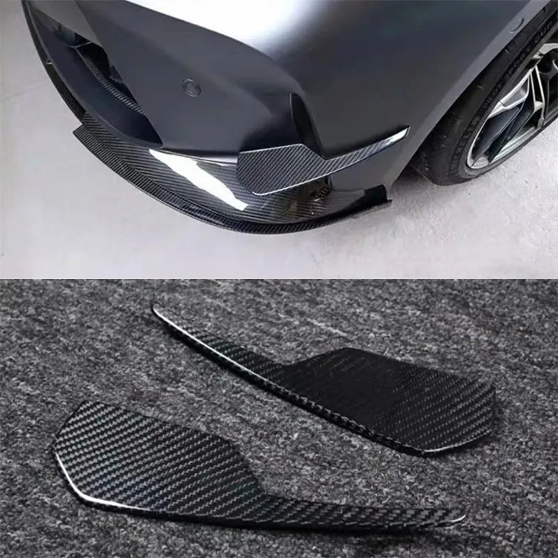 

For BMW M3 M4 G80 G82 ReaI Carbon Fiber Car Front Bumper Air Vent Wind Knife Car Accessories Body Kit