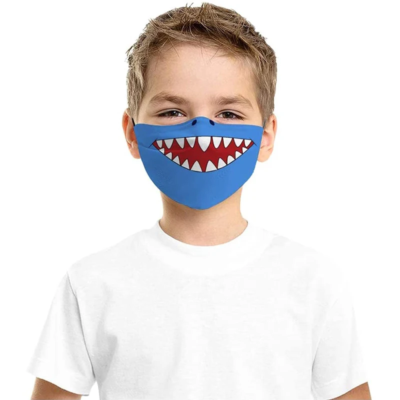 Halloween Theme Patterns Children Mask Breathable Lovely Design Kid Mask for School Boys and Cool Girls