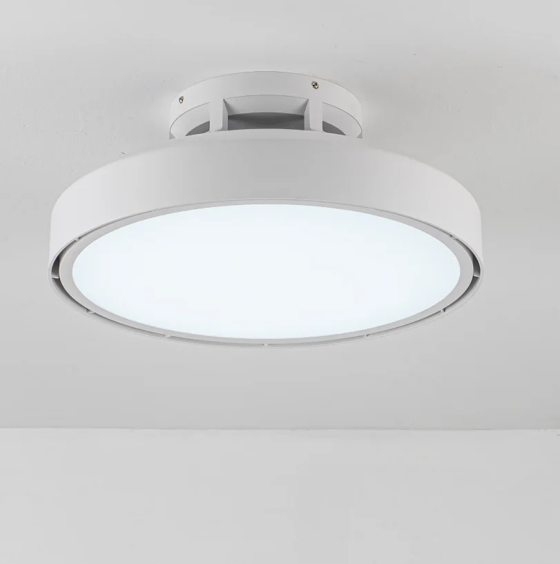 Plafonnier LED intelligent encastrable avec télécommande, design moderne, luminaire décoratif de plafond, idéal pour une chambre ou un hôtel