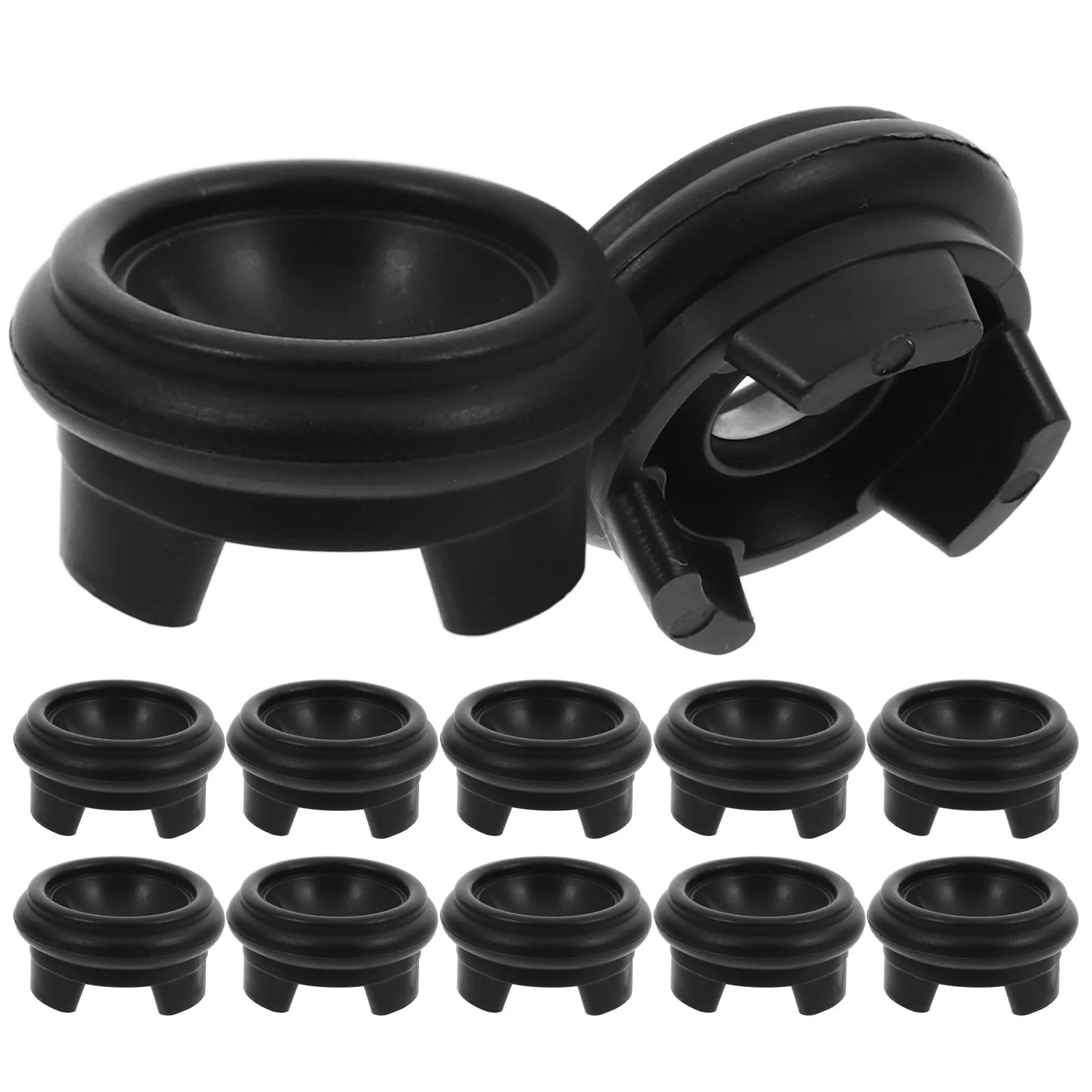 

12Pcs Crystal Ball Base Gourd Holder Solid Plastic Carved Design Versatile Display Stand for Craft Ornaments Home Decor