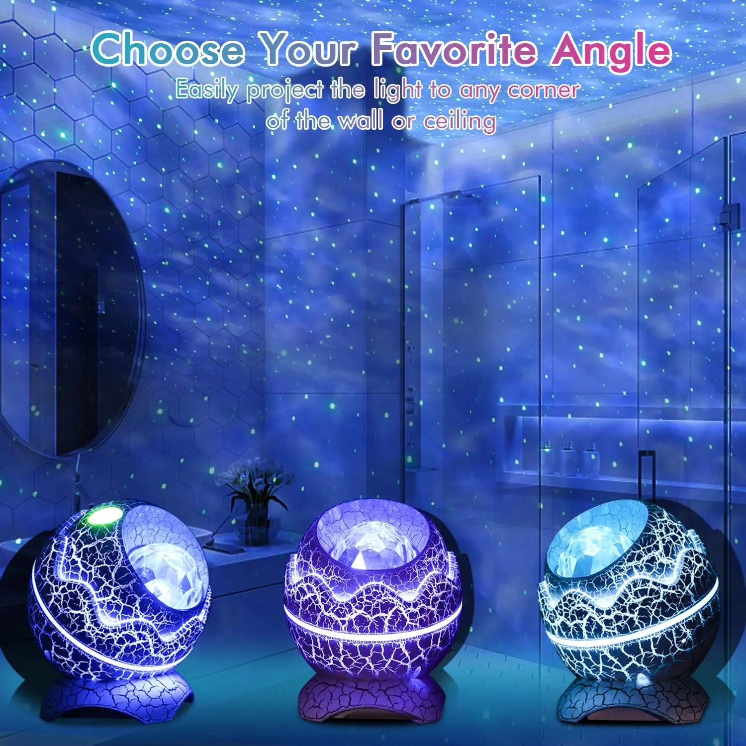 Remote White Noise Bluetooth Music Speaker 14 Colors 3d LED Night Light Star Projector Galaxy Projector for Kids Bedroom Decor