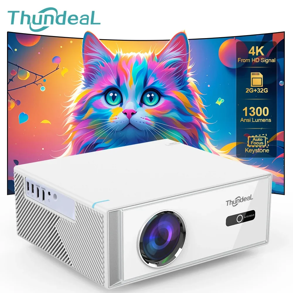Home Cinema Night - ThundeaL TD95W 프로젝터 4K 풀 HD