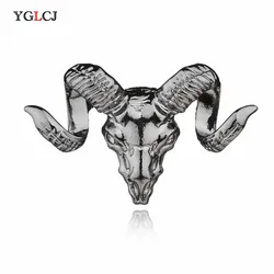 2020 Fashion Retro Sheep Head Brooches Collar Pin Accessories Unisex Luxury Badge Brooch Pins Christmas Gift for Women&Men
