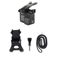 Soporte para GoPro Hero13/ 12/ 11/ 10/ 9 / 8/ 7 / 6 / MAX cámaras de acción surf patinaje mordida boca cámara flotante