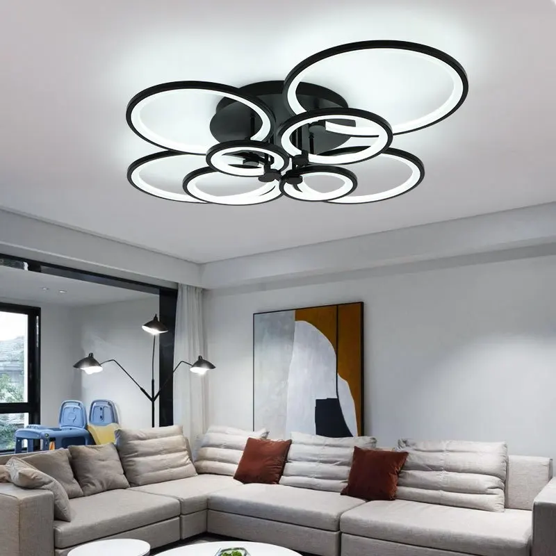 Modern LED Ceiling Light For Living Room Dining Room Hall Bedroom Dimming Ceiling Chandelier Indoor Decor Lighting Fixture Luste