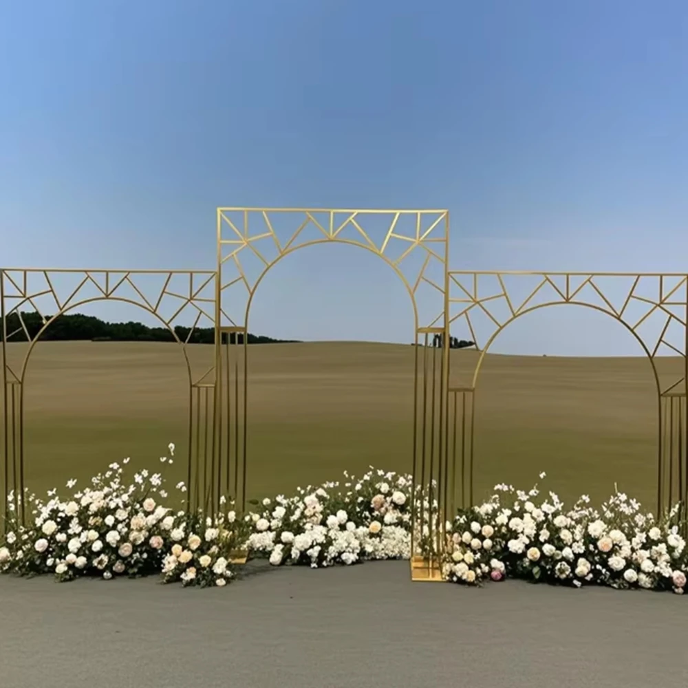 

1pcs/3pcs) Wedding Arch Truss sliver/white/black/ Gold Wedding Reception Mental Arch Decorations for Wedding Arch Frame