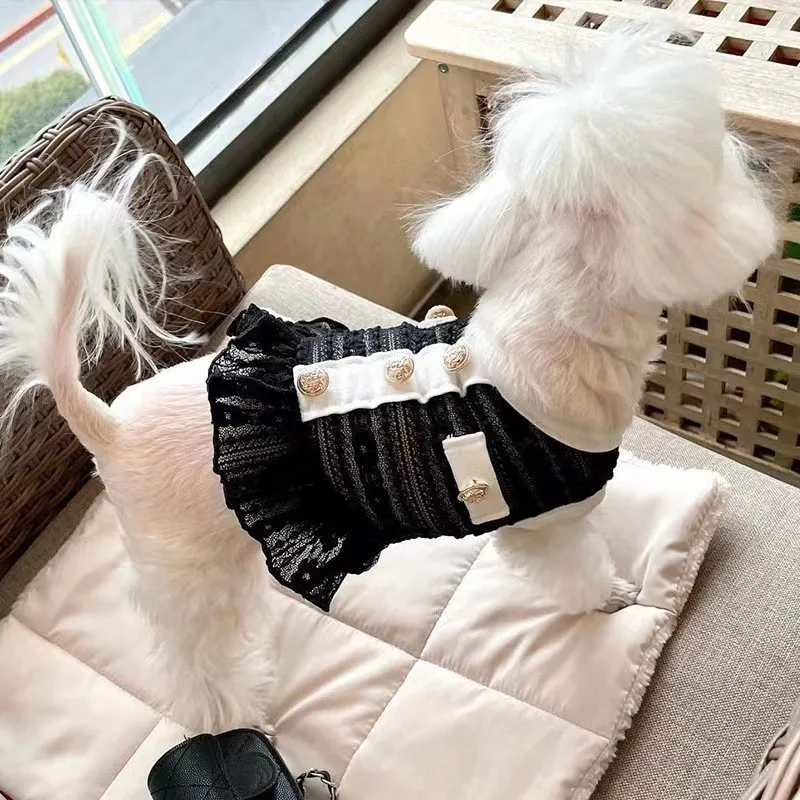 Spring Summer Pet Clothes Kitten Puppy Breathable Mesh Skirt Small and Medium-sized Dog Cute Princess Skirt Chihuahua Yorkshire