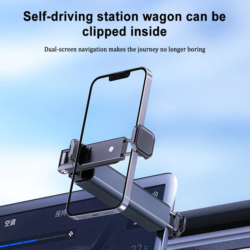 Supporto per telefono Supporto portatile per aereo da viaggio per telefono cellulare pieghevole regolabile 360 °     Supporto girevole per sedile del treno con selfie