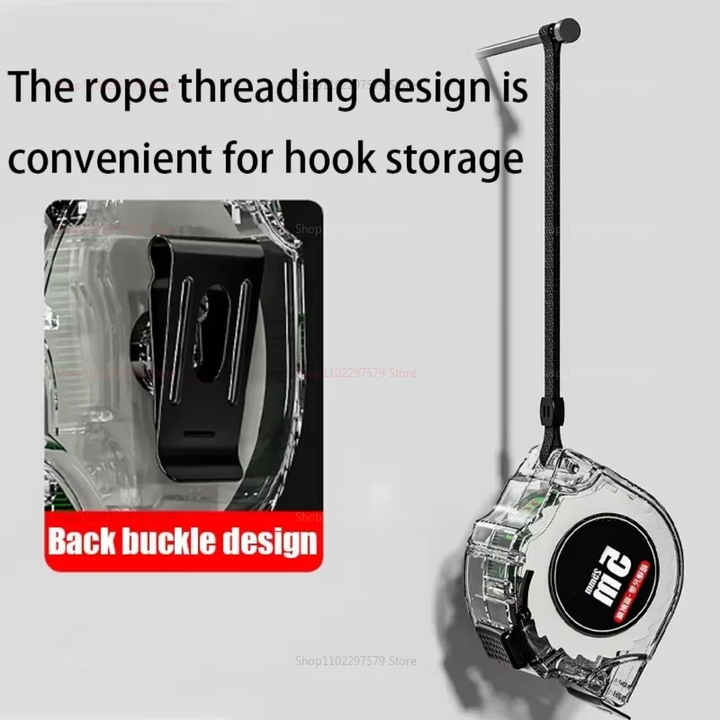 5/7.5/10 متر الليزر النافثة للحبر صندوق الترميز الذاتي قفل شريط القياس مسطرة واسعة أدوات قياس لمشاريع النجارة البناء ذاتية الصنع #6