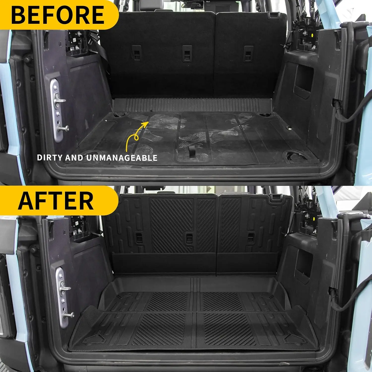 For 2021 - 2026 SUV Trunk & Interior, All - in - One Rubber Mats, 4 - Door Compatibility