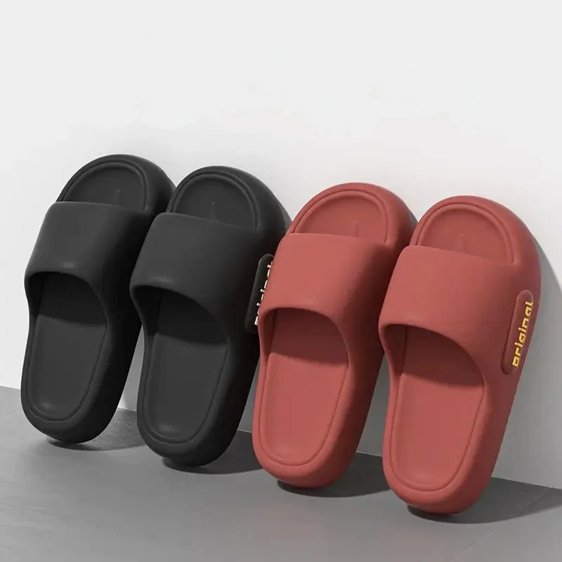 

Summer Women Slipper Indoor Casual Soft Soled Flip Flops Bathroom Anti Slip Comfort Sandals Outdoor Men Beach Slide Shoes