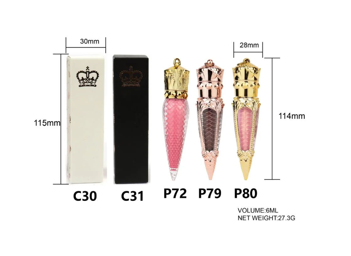 Custom Logo Lip Gloss Private Label Pigment Hydrating Matte Waterproof Glossy Non-stick Makeup Vegan Three-color Packaging Bulk