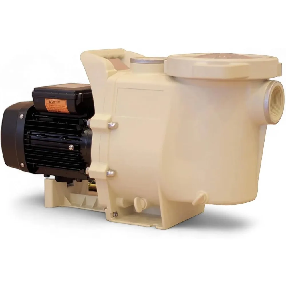 

1.5 HP Swimming Pool Pump for In Ground Pools and Spas, High Efficiency Single Speed Motor with Clear Top Lid, Water Pump