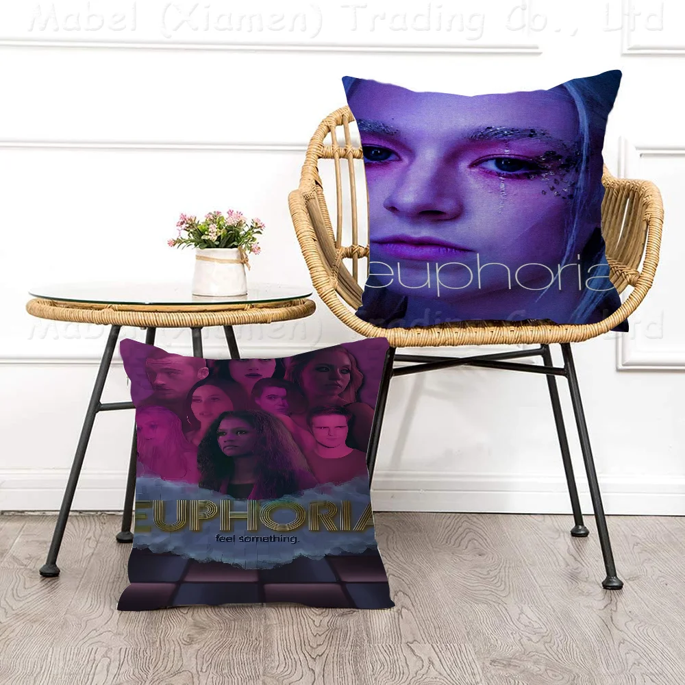 Euphoria TV Series Pillow Cushion Cover Pillowcase Living Room Sofa Home Decor Customized