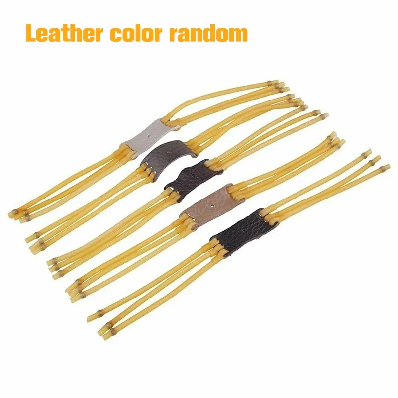 Random color 1/5PC Slingshot Elastic Rubber Band for Slingshot Hunting Catapult Outdoor Hunting Camping Equipment