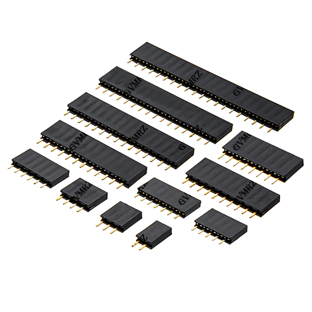 10 Stück 1*2p 3p 4p 5p 6p 7p 8p 9p 10p 12p 14p 16p Rastermaß 2,54mm Einreihige Buchsenleiste 20p 22p 40p 18p Pin-Steckverbinder – Detail 5