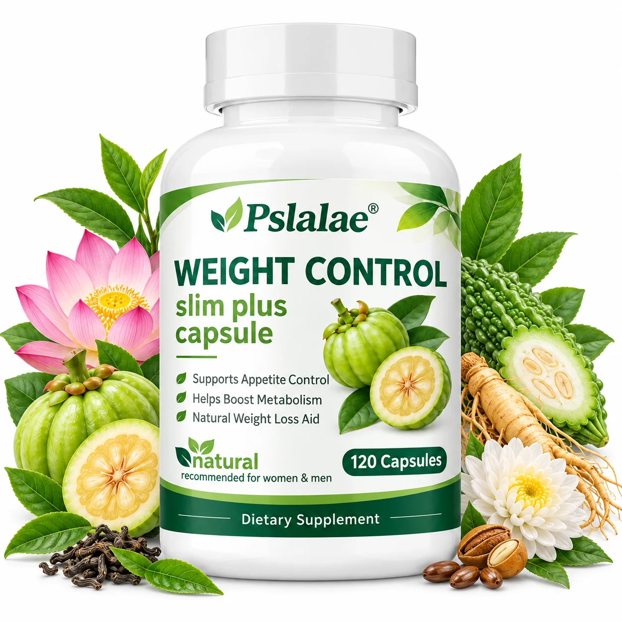 Weight Control Slim Plus Capsules - Weight Management, Boost Metabolism, Maintains Vitality and Well-being, Increase Energy