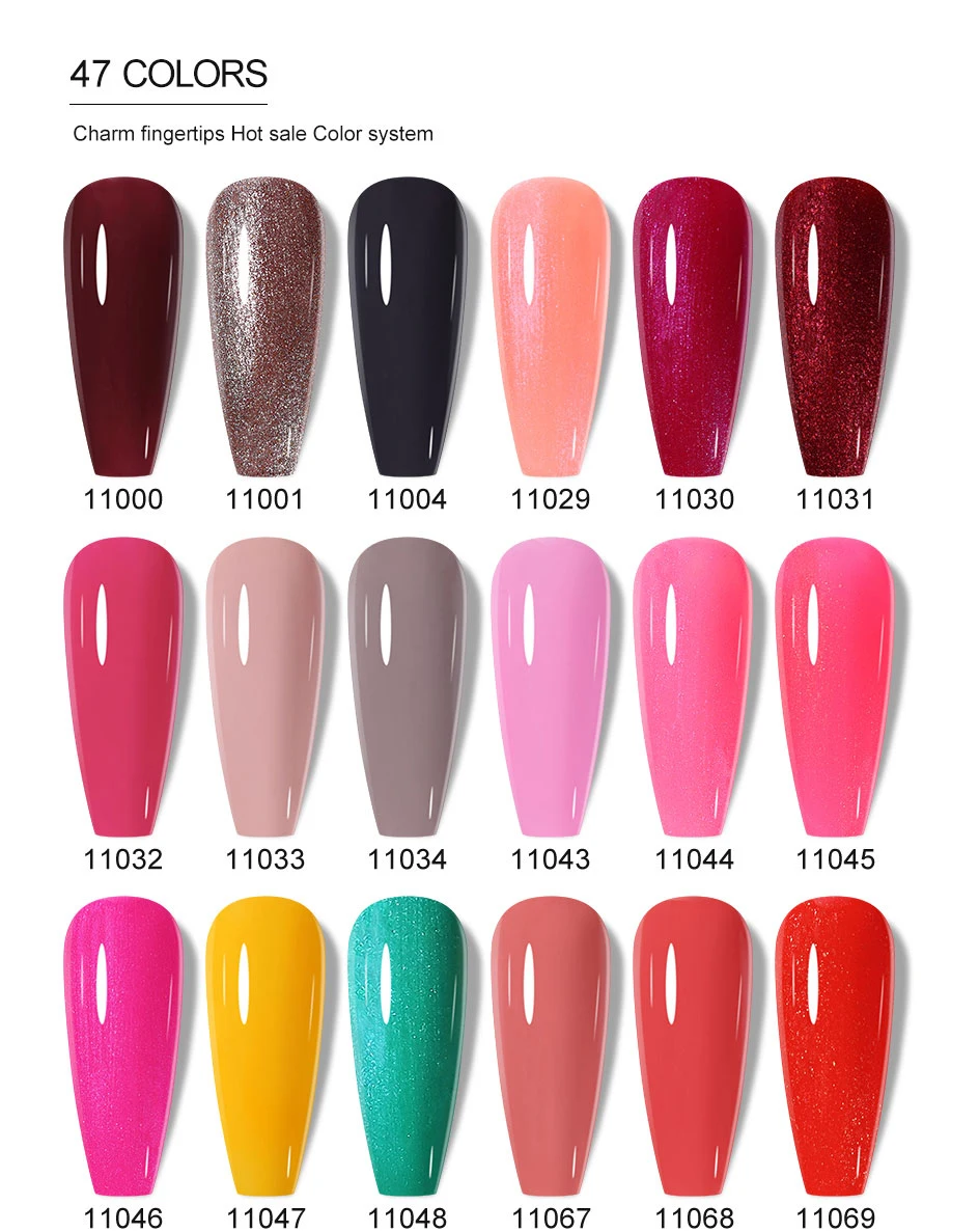 Clou Beaute 10/12/20/24-teiliges Gel-Nagellack-Set, 15ml Weißglasflasche, Nagelkunst-Kit, Semi-permanenter Gellack Nagellack – Detail 17