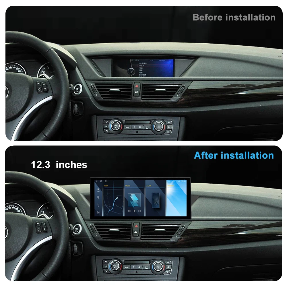 Android 16 for BMW X1 E84 2010 - 2015 CIC System Carplay Car Radio Video Multimedia Player ﻿DSP Stereo GPS QLED Screen 4G WIFI