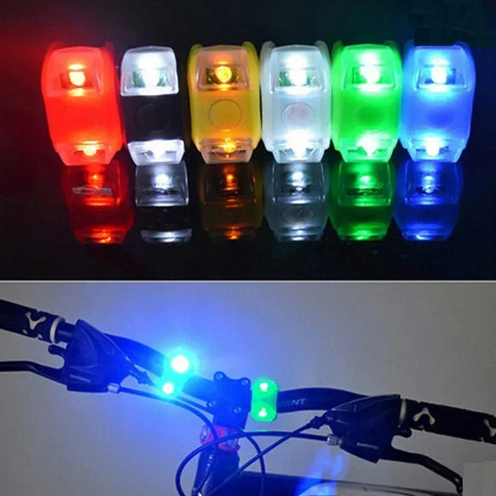 Feu clignotant LED en Silicone pour vélo, voyant d'avertissement de conduite de nuit, lumière de Skateboard, équipement de cyclisme en plein air, feu arrière de sécurité