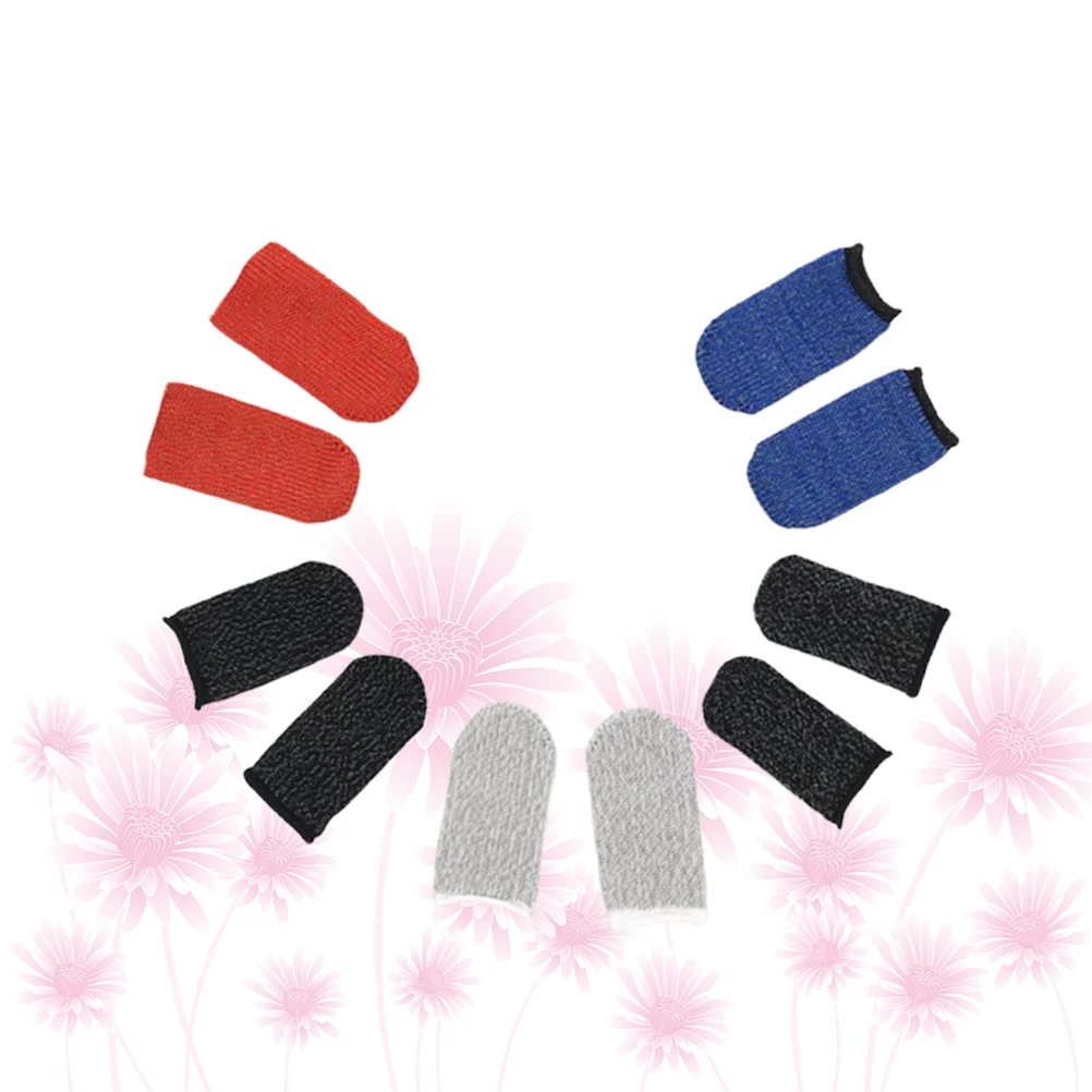 10 pezzi Copri dita touch per schermo Anti-sudore Comfort Fit Accessori da gioco Liscio per